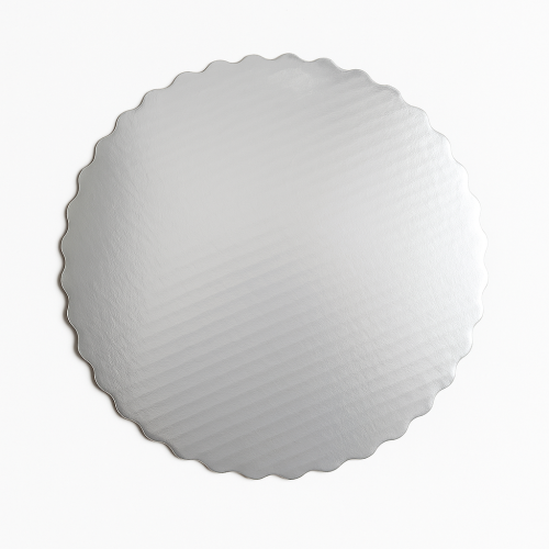 Przejdź do produktu Podkład karbowany do tortów | srebrny/złoty r. 26cm 